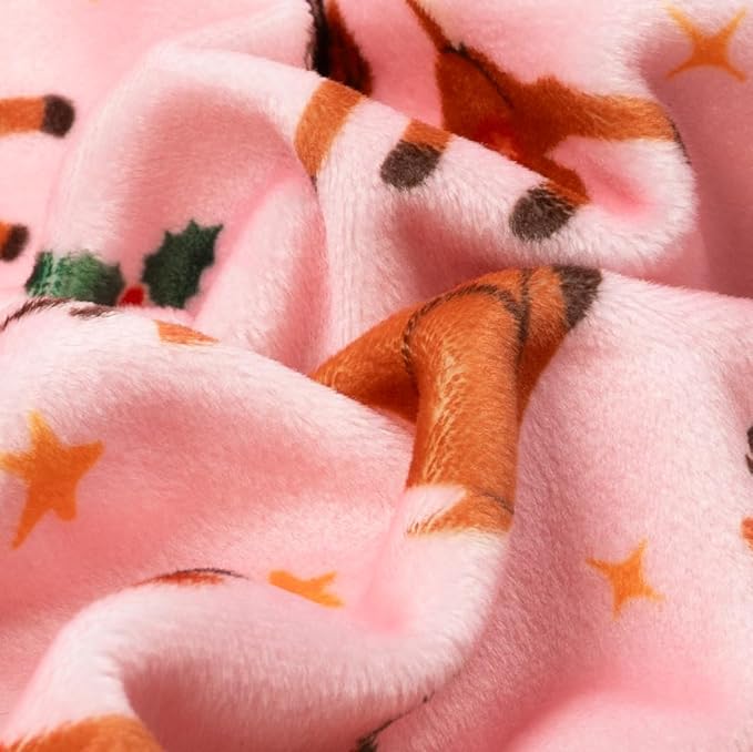 Fitwarm Christmas Reindeer Dog Pajamas, Christmas Clothes for Small Dogs Girl, Holiday Pet Outfit, Pink, Red, XL
