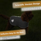 Queenmore Dog Winter Coat, Cold Weather Fleece Jacket for Dogs, Waterproof Reflective Reversible, for Small, Medium and Large Dogs (Grey, M)