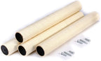 SHENGOCASE 4-Pack Cat Tree Accessories Replacement Parts Post 23.6" L, 3.15" Ø Pole, Cat Tower Relacement Post (M10 Screw)
