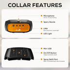 My Pet Command 2 in 1 Auto Citronella bark Dog Training Collar Safe Humane for Pets Anti bark Spray Collar with Advanced bark Detection Mode Adjustable Sensitivity Levels Extra Collar only