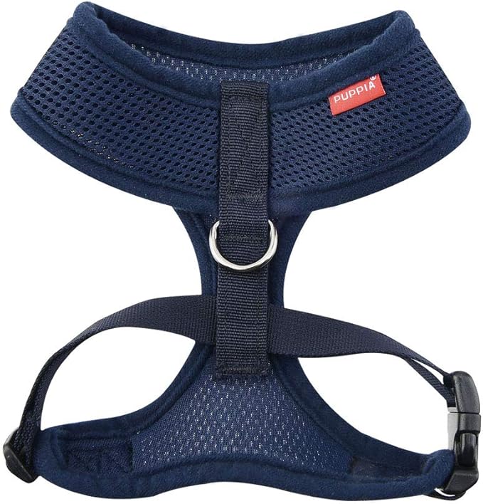 Puppia Soft Dog Harness, Navy, XX-Large (PDCF-AC30-NY-XXL)