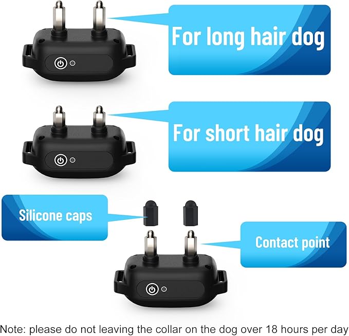 PETPLAYTIMEShock Collar for Dogs 3300FT Dog Training Collar with Remote IPX7 Waterproof with 3 Training Safe Shock Modes, Adjustable Dog Collar for Small Medium Large Dogs