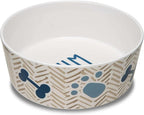 Loving Pets Dolce Moderno Ceramic Look Dog Bowl – Modern Melamine Dog Food Bowl & Dog Water Bowl – Durable, Non-Slip Pet Dish for Small & Medium Dogs – Dishwasher Safe Dog Bowl (Small, 16 oz)