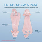 Best Pet Supplies Squeaky Dog Toys with Soft Durable Fabric for Small, Medium and Large Pets Interactive Toy for Indoor Play, Supports Active Biting and Play - 1Wild Duck, Pig, Small