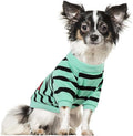 Dog Shirts for Small Dogs, Striped T-Shirts Dog Vest Pet Apparel Tee Shirts Spring Summer Suitable for Small and Medium Large Pets French Bulldog Bichon, Turquoise XS