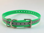 Replacement Strap for Garmin Collars - 3/4" Wide Ultra-Durable Dog E-Collar Replacement for Training, Bark, Shock, Electric, and GPS Collars - 28" Adjustable LengthGarmin (Reflective Green)