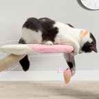 KAMABOKO 64.2" Flower Cat Tree, Cute Cat Tree House for Indoor Cats, Cloud Cats Tree Tower with Cat Condo, Sisal Scratching Posts, Hanging Toys for Playing