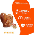 Nylabone Pretzel Power Chew Toy for Dogs, Dog Toys for Aggressive Chewers, Bacon & Peanut Butter Flavor, Small Dogs - Up to 25 Ibs, 1 Count