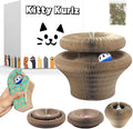Kitty Kurlz Cat Toy, Reversible Infinity Style Magic Organ Cat Toy Made from Recycled Corrugated Cardboard Long Lasting (F-Shaped).