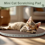 Round Cat Scratcher Pad 10 Inch Diameter - 3/5 Inch Thick Cardboard Refill, Universal for Round Scratching Posts, Standalone for Indoor Cats (2 PCS)