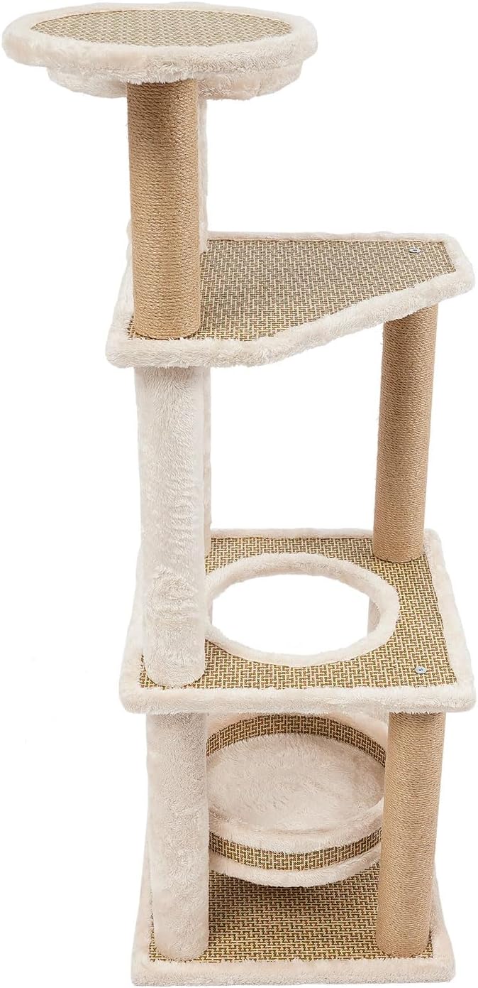 Cat Tree,Cat Tower for Indoor Cats,Multi-Level Cat Condo,Perches Cat Condo with Big Caves