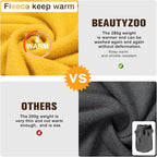 BEAUTYZOO Dog Fleece Vest Sweater Winter Jacket for Small and Medium Dogs with D-Ring Leash Cold Weather Coat Hoodie for XS S M Dogs Boy or Girls, Yellow XS