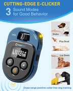ABBIDOT Shock Collar for Dogs, 4500FT Dog Training Collar with Remote，IPX7 Waterproof Rating，6 Training Modes (Beep, Vibration, Safe Shock), Enhanced Night Light, Rechargeable E-Collar （10-130 lbs）