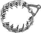 Dog Collar Fastener, Stainless Steel Buckle for Prong Training Collar & Quick Release for Medium Large Dogs (Black, S: 2.25-2.5mm)