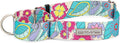 Lucky Love Dog Wide Martingale Dog Collar - No-Slip, Durable, & Soft Webbing 1.5 inch Martingale Collar for Dogs Male and Female Ideal for Training & Walking - Caroline, Medium
