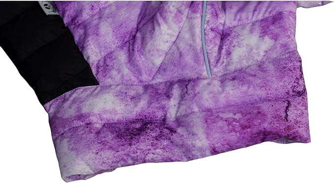 Micai Warm Dog Coat - 4 Legs Covered Waterproof Windproof Reflective Vest, Zippered Adjustable Outdoor Snow Jacket for Small Medium Large Dogs - Purple L