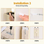 2PCS Wall Corner Cat Scratcher for Indoor Cats, Wall Mounted Sisal Scratching Pad with Hanging Ball, Vertical Corner Wall Mount Scratch Panel, Protector for Wall Corner