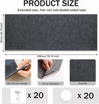 78.8"x15.8" Dark Grey Cat Scratch Mat for Furniture，DIY Cat Scratcher for Covering Cat Tower，Carpet，Couch,Bed,Self-Adhesive cat Scratching Pads(Dark Grey)