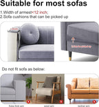 Upgraded Cat Scratch Furniture Protector,Cat Scratch Sofa Arm Sheild with Large Size Natural Sisal for Protecting Couch Sofa Chair Furniture 27.9''L*19.7''W (Light Grey/Right Handed)