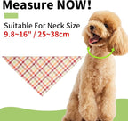 Segarty 30 Pack Pet Scarf, 22.8"x15.7" Washable Triangle Plaid Bibs Dog Bandanas Accessories Bulk for Small Medium Dogs Cats Large Puppy, Adjustable Reversible Boy Pets Birthday Kerchief