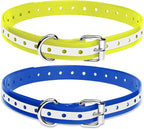 PaiPaitek Shock Collar Replacement Strap for Most of Training Collar, 3/4 Inch Dog Collar Replacement for Wireless Fence and Bark, Adjustable Waterproof TPU Collar Strap - 2 Pack