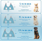 Supet Dog Grooming Hammock Harness for Dogs Cats, Relaxation Pet Nail Clipper Hammock, Restraint Dog & Large Animal Leashes Sling for Groomingk for Nail Trimming (Coral Blue, 2XL)