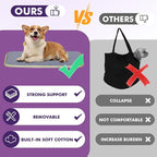 Pawaboo Dog Purse Carrier for Small Dogs with Pocket, Lightweight Dogs and Puppies Tote Bag Carrier, Dog Carriers Soft Sided for Puppy Cat Rabbit, Travel Puppy Carriers Under 11 LBS, Matcha Green
