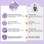 BEAUTYZOO Small Dog Sweater -Turtleneck Pullover Classic Cable Knit Fuzzy Winter Coat Dog Cold Weather Clothes for Small Medium Dogs Puppy Girl Boys,Purple XS