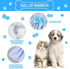TAPBULL Dog Dresses, Fashionable Pet Dog Clothes, Cute Cat Birthday Dress Outfit (Blue/Red/Pink/Pink-Blue/Yellow-Blue 5-Pack), Large