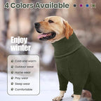 Dog Winter Coat,Full Body Pajamas Onesie Warm Dog Cold Weather Jacket,4-Legged Onesie Jumpsuit,High Collar Snowsuit Sweater for Walking, Hiking, Travel, Home Wear