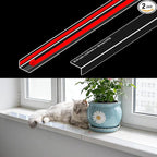 Ultra Clear Window Sill Protector - Scratch & Chew Proof Pet Guard for Dogs & Cats, Easy Install Transparent Ledge Cover, No Residue
