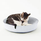 Nest Cat Scratcher Lounge Bed (Pearl White Un-Assembled)