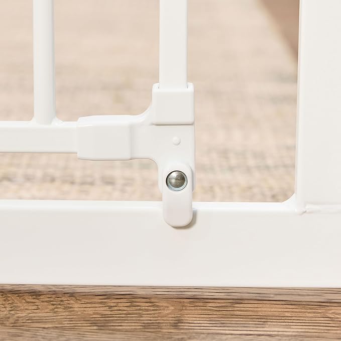 Regalo Extra Tall Baby Gate for Doorways & Bottom of Stairs, Pressure Mount for Babies, Toddlers & Pets, Tested & Safe for 30 Years, American Designed, White