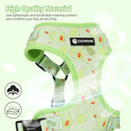 Dog Harness and Leash Set, Adjustable Dog Harness, Dog Leash, No Pull No Choke Puppy Harnesses for Walking Training for Small Medium Pet