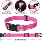 PetJoy 3-Pack Replacement Straps for Shock & E Collars - Durable Nylon Adjustable Dog Collars, 8-27 Inches, Quick Release Buckle & D-Ring