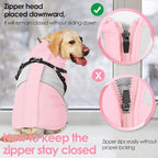 AOFITEE Dog Coat, Large Dog Jacket, Dogs Coat with Harness Built in, Reflective Waterproof Dogs Jackets Winter with Furry Collar, Warm Polar Fleece Pet Sweater Snowsuit for Doberman, Great Dane, XXL