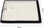 Natural Sisal Cat Scratching Pad & Furniture Protectors - Cat Scratcher Mat for Sofa, Couch, Chair & Wall Carpets