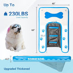 Inflatable Dog Boat Ramp 60"x40", Upgraded Pool Ramp for Dogs, Supports Up to 230 lbs, Stable & Durable Non-Slip Surface, Ideal for Pools, Lakes & Beaches