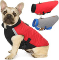 2 Pack Winter Dog Coat Winter Waterproof Dogs Jacket Pet Warm Quilted Vest Hook and Loop Coats for Small Dogs Cold Weather(M)