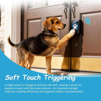 Edge Touch Dog Bell – Blk Long-Range Wireless Dog Door Bell 1000ft with LED, Waterproof Dog Buttons & Dog Clicker for Communication, Durable Bells for Dog Training to Go Outside(2 Chimes & 1 Bell)