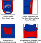 NFL Buffalo Bills Puffer Vest for Dogs & Cats, Size Small. Warm, Cozy, and Waterproof Dog Coat, for Small and Large Dogs/Cats. Best NFL Licensed PET Warming Sports Jacket