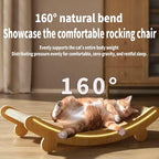 Sisal Cat Scratcher Bed for Indoor Cats Hammock for Scratching Pad Cat Chair Nartural Sisal Scratch Post for Cats Scratcher Lounge, Wooden Cat Furniture