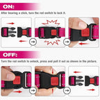 Joytale Martingale Collar for Dogs, Reflective Heavy Duty for Safety, Quick Release Buckle, Adjustable Nylon Collars for Puppy and XSmall Dogs Walking Training, Hotpink,XS
