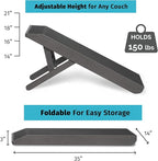 Dog Ramp for Couch, by DoggoRamps – Furniture Quality Solid Hardwood Ramp for Dogs to Get on Couch with Platform Top & Non-Slip Grip – Adjustable Ramp for Small & Medium Dogs – 100% Made in N America