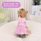 Dog Sweaters for Small Dogs Girl Night Glow Dog Hoodie Warm Fleece Doggie Sweatshirt Cute Puppy Dress Winter Pet Sweaters Doggy Clothes Outfit Apparel for Chihuahua Yorkie, Purple Butterfly,XXS
