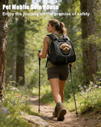 Pet Dog & Cat Chest Carrier Backpack,Adjustable Ventilated Carrier for Small Dogs Cats,Front Facing Puppy Carrier Backpack,Lightweight Doggy Backpack for Travel Hiking Outdoor (Black)
