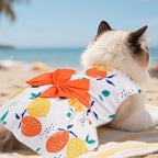choyaxo Floral Dog Dress Cute Dog Skirt Pet Dress Summer Pet Clothes for Puppy Small Cats