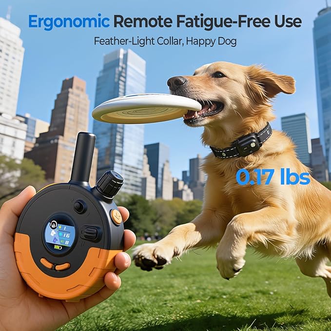 RPZ Dog Shock Collar with Remote Control, Dog Training Collar, E Vibration Collar for Large Medium Small Dogs, 4 Training Modes Rechargeable IPX7 Waterproof 4200FT, 2pcs