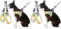 Gooby Simple Step in III Harness - Yellow, Large - Small Dog Harness with Scratch Resistant Outer Vest - Soft Inner Mesh Harness for Small, Medium Dogs (Pack of 2)