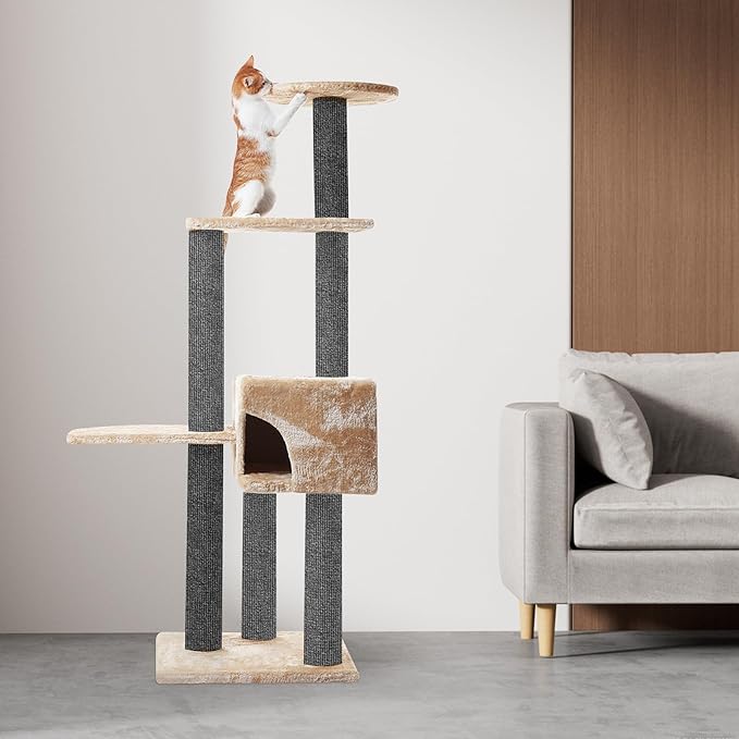 Cat Scratch Furniture Protector 78.7"x15.8" - Adhesive & Trimmable Cat Scratch Protection Mat to Shield Sofa, Couch, Wall, Cat Tree Post from Claws